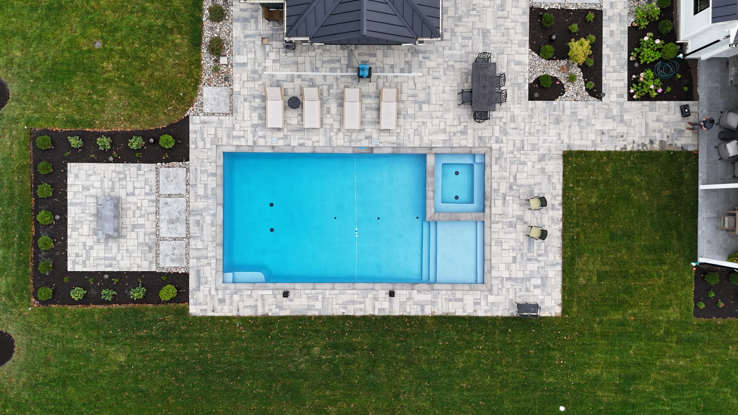 rectangular inground pool