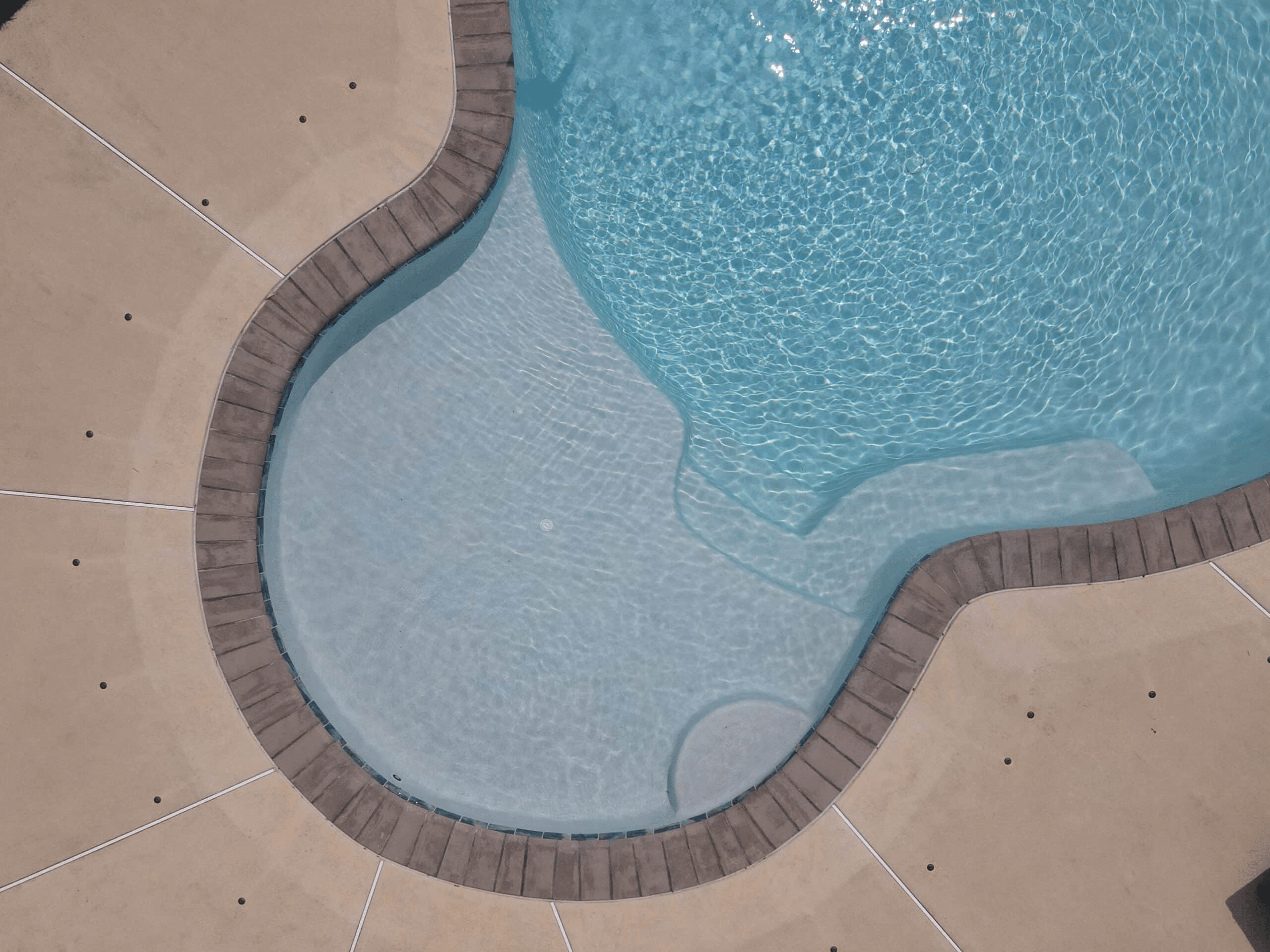 sun shelf inground pool