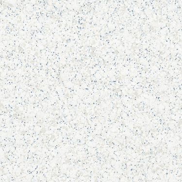 The name of this aquaBRIGHT color swatch is "Santorini". It's a sample of a light-colored pool finish. The surface is composed of a dense mix of tiny, irregularly shaped white, gray, tan, and blue specks, giving it a speckled, granite-like appearance.